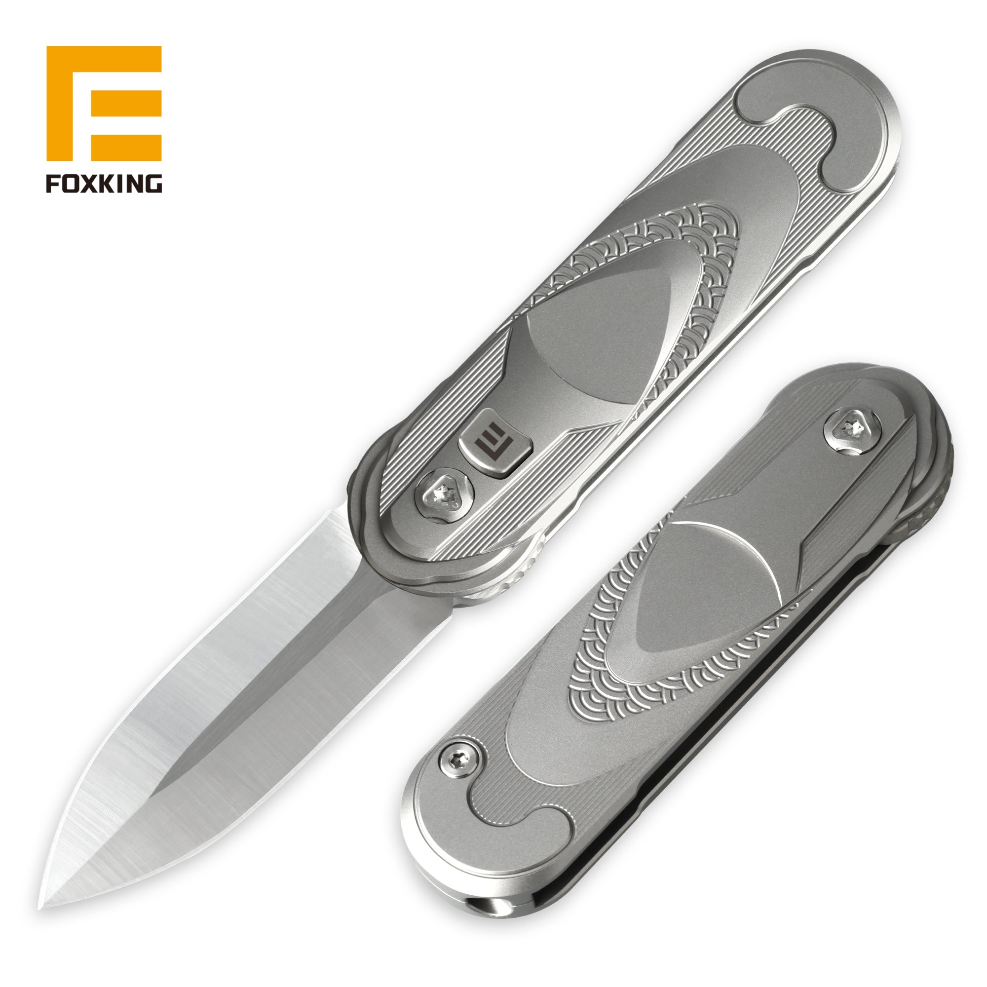 Foxking Halo 14C28N Titanium EDC Knife Main image