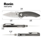 Foxking Ronin M390 Titanium EDC Knife
