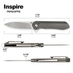 Foxking 14C28N Titanium Folding Knife