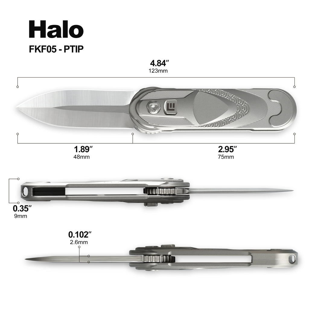 Foxking Halo 14C28N Titanium EDC Knife