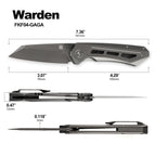 Foxking Warden S35VN Titanium Folding Knife