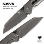 Foxking Warden S35VN Titanium Folding Knife