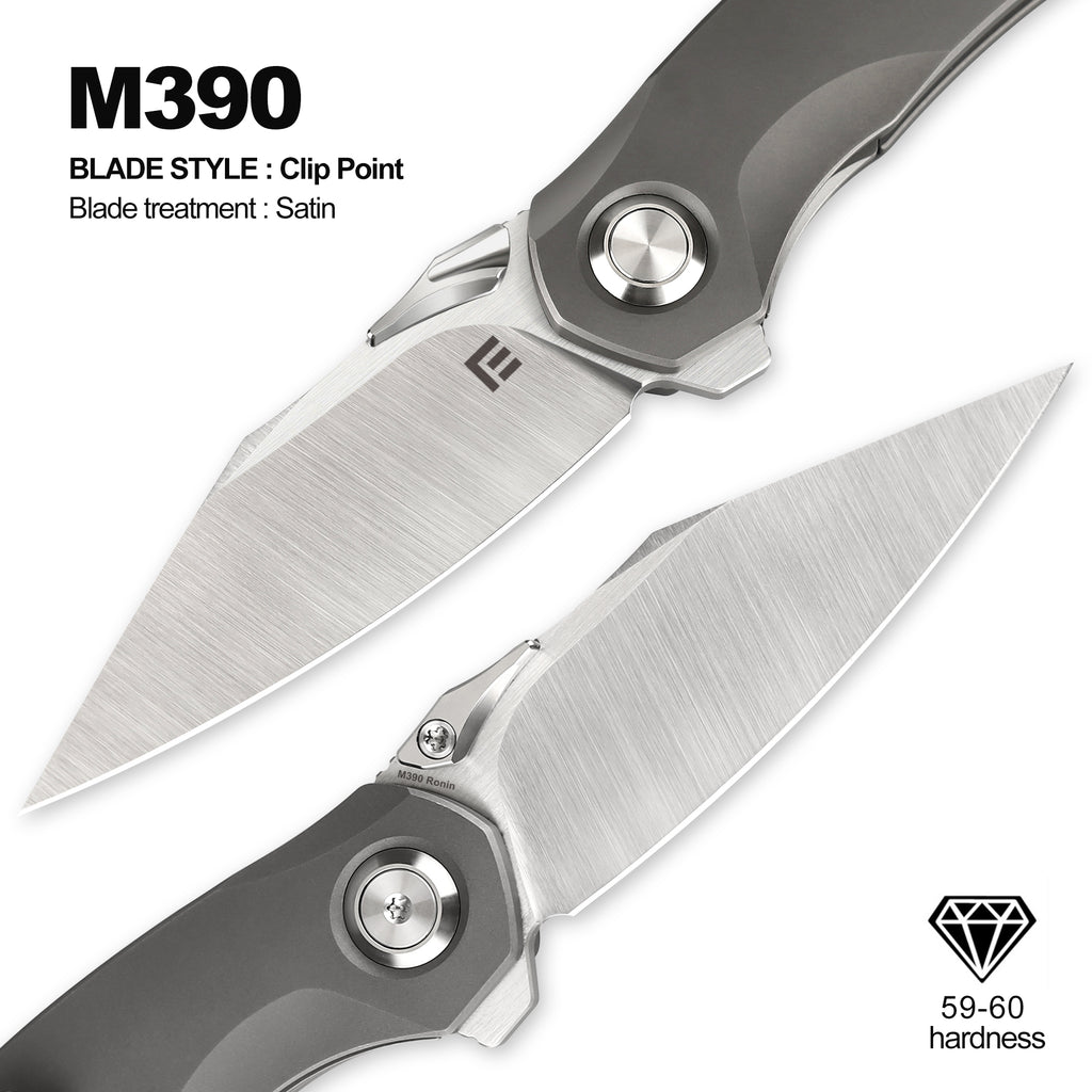 Foxking Ronin M390 Titanium EDC Knife