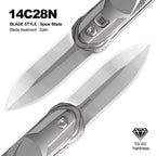 Foxking Halo 14C28N Titanium EDC Knife