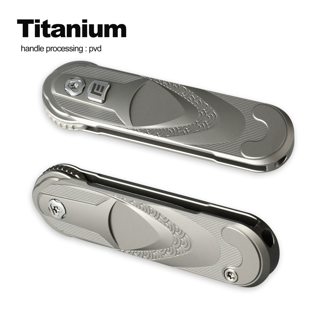 Foxking Halo 14C28N Titanium EDC Knife