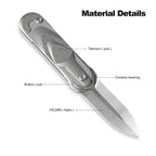 Foxking Halo 14C28N Titanium EDC Knife
